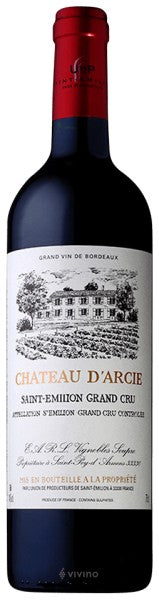 Château d'Arcie - Saint-Émilion Grand Cru 2020 (750ml)