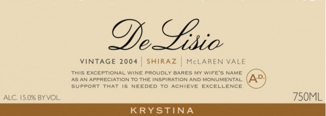 De Lisio - Krystina Shiraz 2004 (750ml)