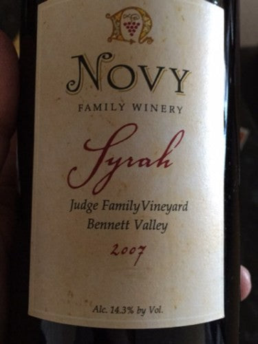 Novy Cellars - Syrah Judge Family Vineyard Syrah 2005 (750ml)