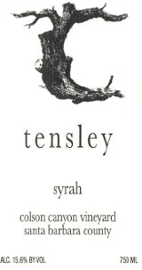 Tensley - Syrah Santa Barbara County Colson Canyon 2008 (750ml)