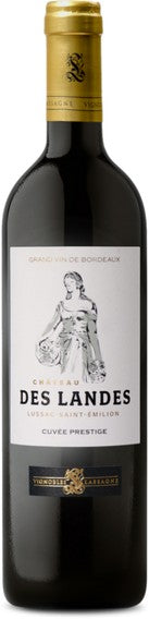 Vignobles Lassagne - Château des Landes Cuvée Prestige Lussac-Saint-Émilion 2020 (750ml)