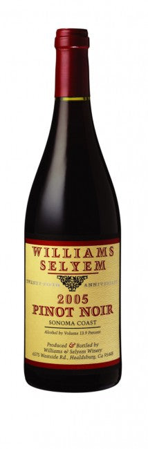 Williams Selyem - Sonoma Coast Pinot Noir (25th Anniversary) 2005 (750ml)
