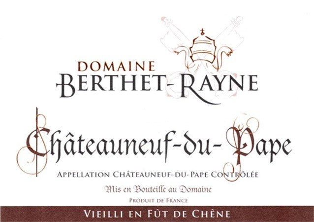 Berthet-Rayne - Châteauneuf-du-Pape Rouge Vieilli en Fût de Chêne 2021 (750ml)