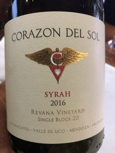 Corazon del Sol - Syrah 2019 (750ml)