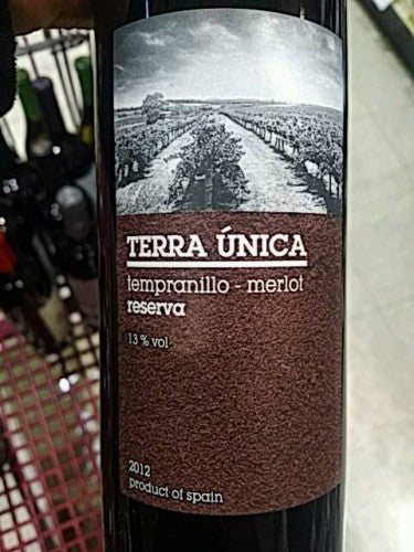 Terra Única Reserva Tempranillo - Merlot 2017 (750ml)