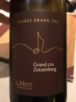 Gerard Metz - Sylvaner Alsace Grand Cru 'Zotzenberg' 2020 (750ml)