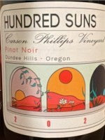 Hundred Suns - Carson Phillips Vineyard Pinot Noir 2022 (750ml)