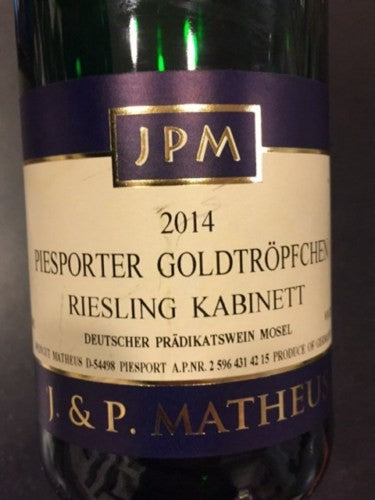 J & P Matheus - JPM Piesporter Goldtröpfchen Riesling Kabinett 2023 (750ml)
