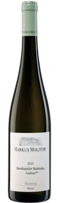 Markus Molitor (Haus Klosterberg) - Riesling Auslese ** Mosel-Saar-Ruwer Bernkasteler Badstube 2015 (750ml)