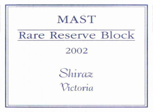 Mount Langi Ghiran Vineyards - Mast Rare Reserve Block 2002 (750ml)