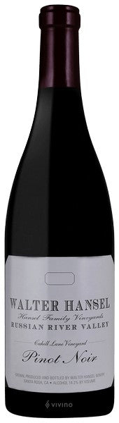 Walter Hansel - Cahill Lane Vineyard Pinot Noir 2019 (750ml)