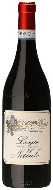 Barale Fratelli Langhe Nebbiolo 2020 (750ml)
