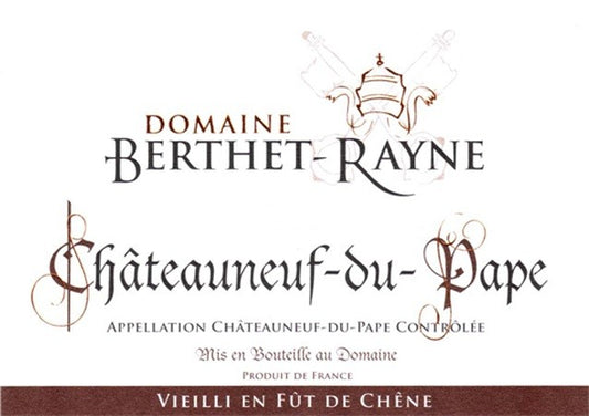 Berthet-Rayne - Châteauneuf-du-Pape Rouge Vieilli en Fût de Chêne 2021 (750ml)