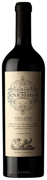 El Enemigo Gran Enemigo Single Vineyard Chacayes Cabernet Franc 2018 (750ml)