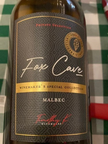 Fox Cave Private Selection Malbec 2022 (750ml)