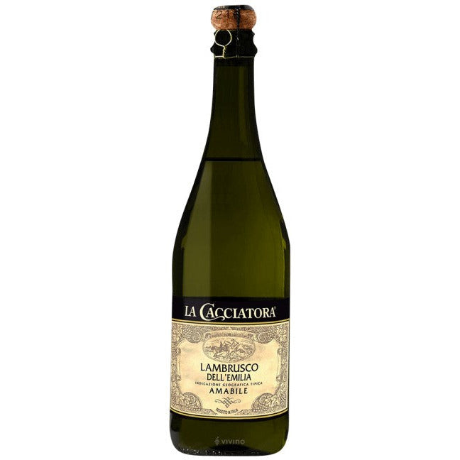 La Cacciatora Lambrusco dell'Emilia Amabile NV (750 ml)