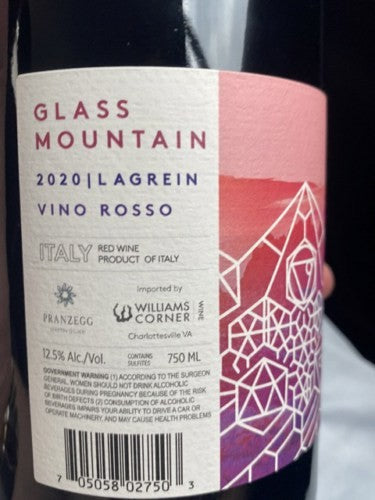 Pranzegg - Glass Mountain Lagrein 2020 (750ml)
