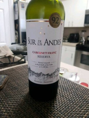 Sur de Los Andes Reserva Cabernet Franc 2017 (750ml)