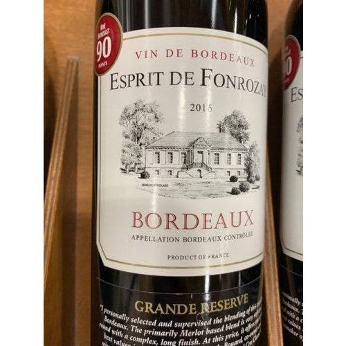 Union de Producteurs de Saint-Émilion Esprit de Fonrozay Grande Reserve Bordeaux 2019 (750ml)